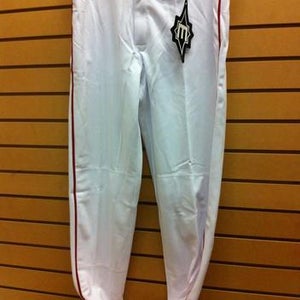 Easton Baseball Pro Pipepant WHITE/RED Piping Adult XLarge MAKE OFFERS