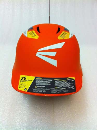 Easton Z6 Grip Colorsnap 2 Tone Batting Helmet SR 7 1/8 -7 5/8 Orange MAKE OFFER