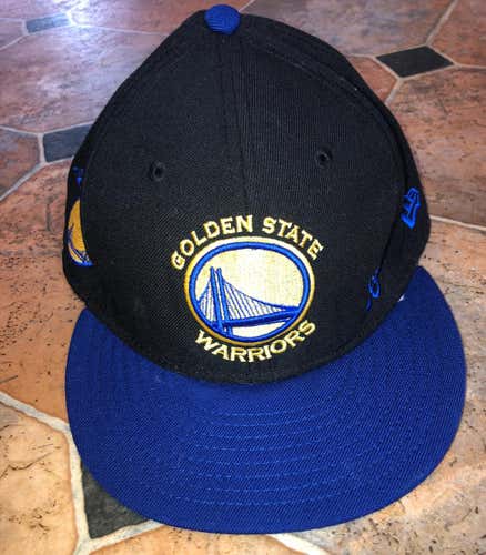 Golden State Warriors Flat Brim Hat One Size Fits Most