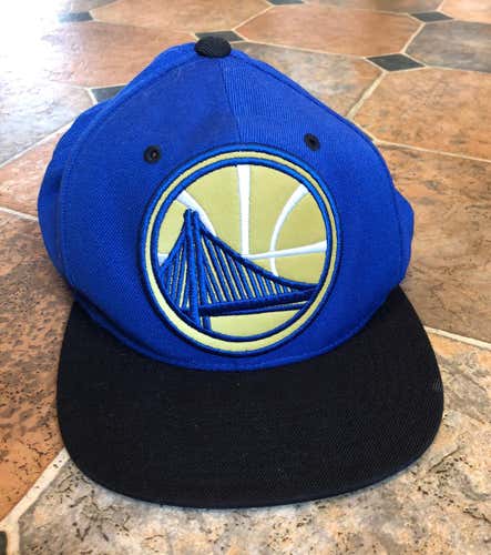 Flat Brim Golden State Warriors Hat One Size Fits Most