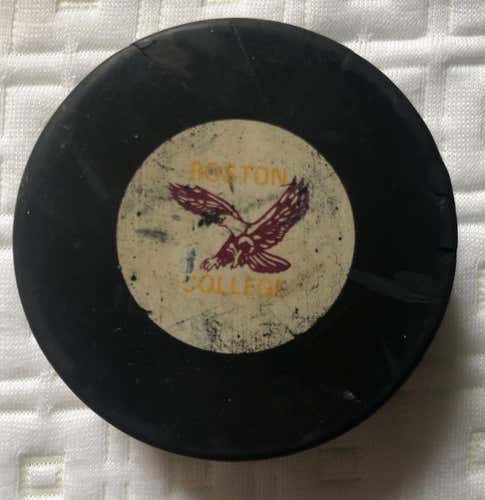 Vintage Boston College Game Puck