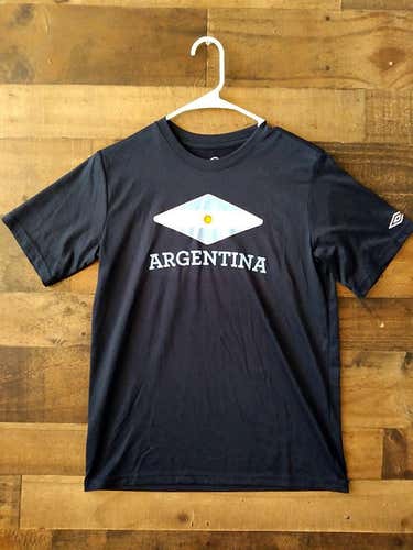 Umbro FIFA Soccer ARGENTINA NATIONAL FOOTBALL Blue Polyester Performance Team Shirt
