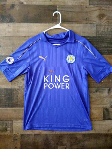 Puma Premiere League LEICESTER CITY FOXES FOOTBALL CLUB King Power #4 Polyester Polo Jersey