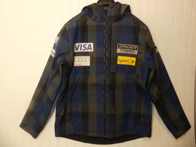 New Spyder USST Jacket (Blue Plaid)