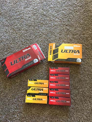 15 Pack Of Wilson Ultra 500 Straight & 9 Wilson Ultra 500