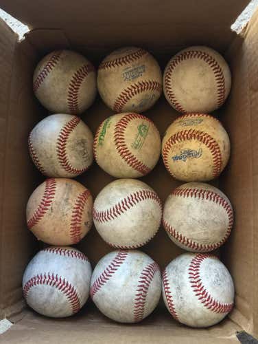 Baseballs 12 Baseballs Used Good