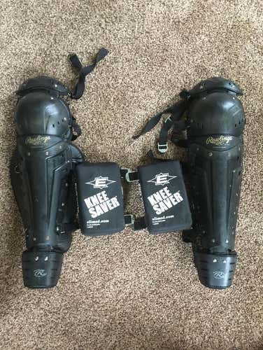 Rawlings BHKLG16 Adult Leg Guards w/ Easton Knee Savers