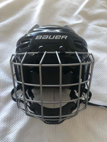 Bauer IMS 5.0 Helmet with Cage | Large | Black
