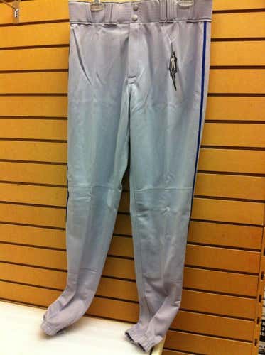 Easton Baseball Pants Pro Pants GREY/ROYAL BLUE Piping Adult Large MAKE OFFERS