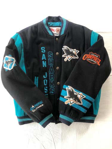 *RARE VINTAGE* San Jose Sharks Wool Varsity Jacket