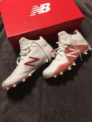 New Balance Freeze Men’s Size 10 New Condition (Used One Practice On Turf) White/Red
