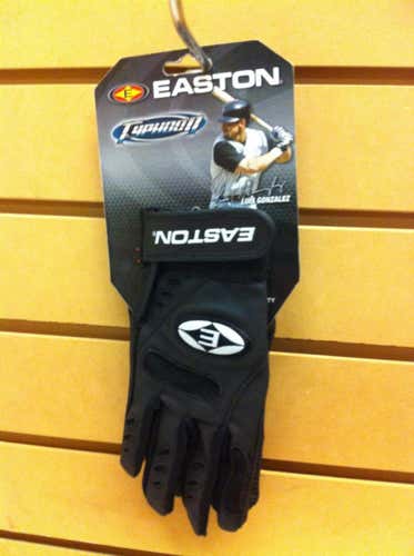 Easton Typhoon Batting Gloves Yth XLarge Black MAKE OFFERS