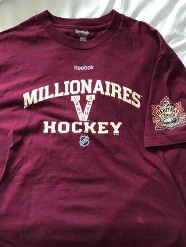 Vancouver Millionaires Heritage Classic Shirt Size Large