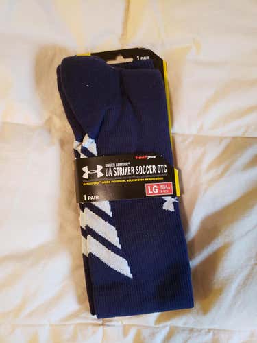 BRAND NEW Navy Blue Under Armour Striker Soccer Socks