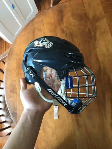 Bauer RBE Viii Oreo Cage on Reakt Helmet Small Navy