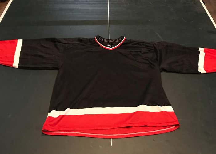 CCM Vintage Jersey Black Red And White L