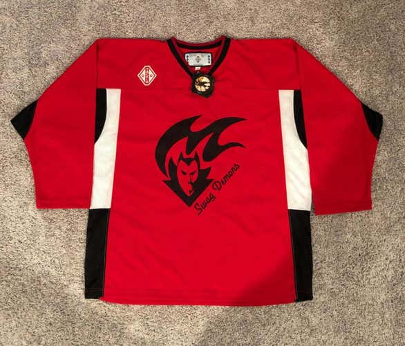 Tackla Swag Demons Hockey Game Jersey Size XL