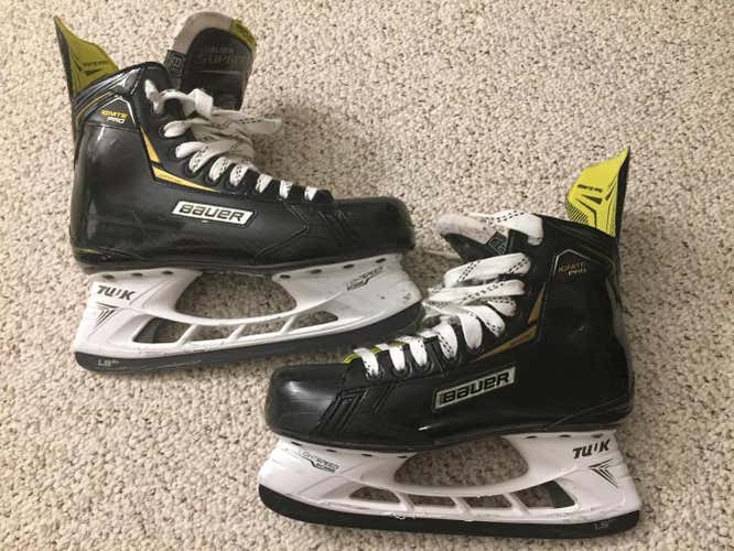Bauer Supreme Ignite Pro skates  Senior Size 8.5 D - S29 w/upgraded steel and tongue
