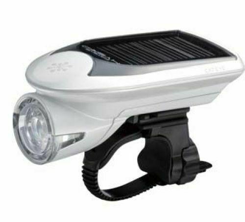 Cateye Hybrid HL-EL020 Hybrid Solar/Battery Operated LED Headlight Brand New