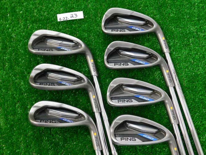 PING G30 Irons 5-W & U CFS Stiff Steel Yellow Dot 1.5* Upright Excellent(Firm Price.No Trades)