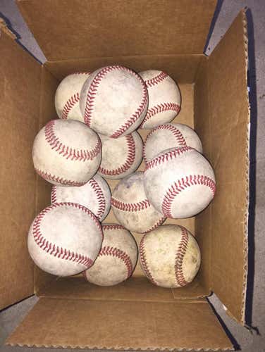 Baseballs 12 Baseballs Average To Good Used