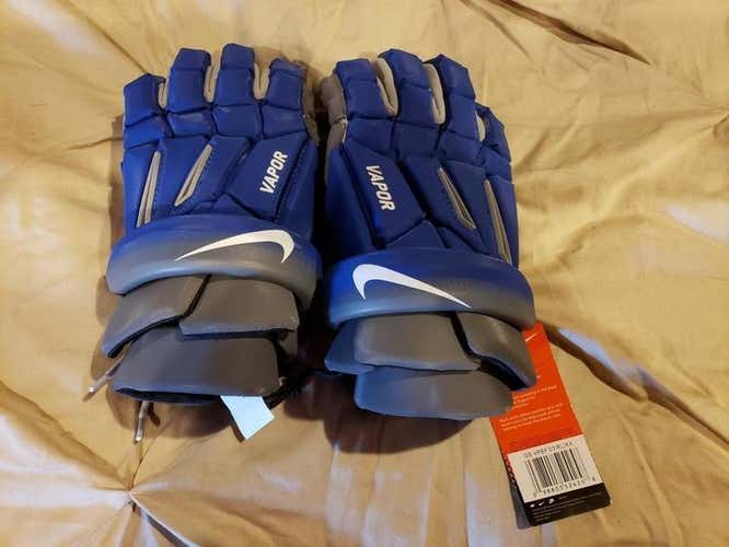 New Blue Nike Vapor Gloves with tags