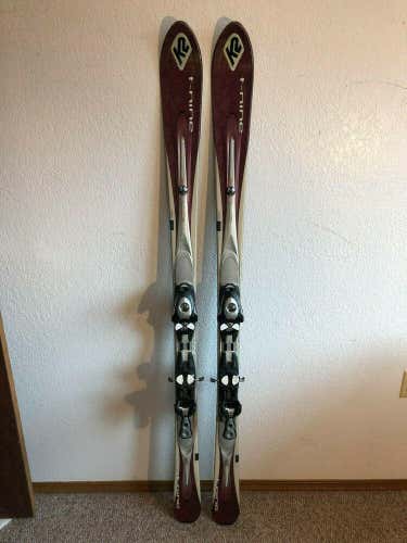 K2 T-Nine X Women's Carving Skis 160 cm. with Salomon S711 Bindings