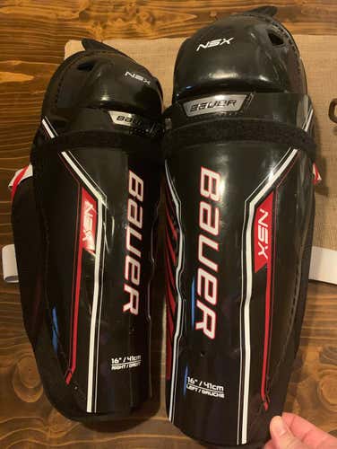 Bauer NSX shin pads 16” Senior