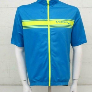Performance Bicycle Ultra SL Blue Full-Zip Race Fit Cycling Jersey L NEW $100