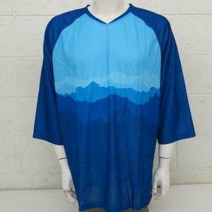 Performance Bicycle Bandit Tee Blue Loose Fit Mountain Bike Jersey XXL NEW $70