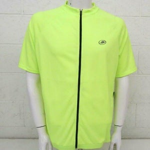 Performance Full Zip Club III High-Visibility Yellow Cycling Jersey XXL NEW $40