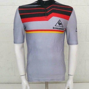 Vintage Le Cog Sportif Polyester-Spandex Cycling Bike Jersey Men's Large LOOK