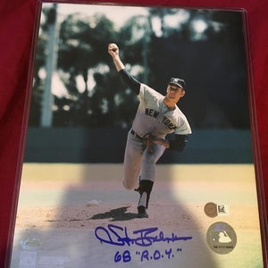 Stan Bahnsen New York Yankees “1968 ROY” Signed Autographed 8x10 Photo