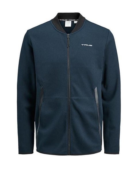 SMALL TrueXcore Tech Hoodie Navy Blue + 1 SMALL TrueXcore Sweat Zip Baseball Jacket navy