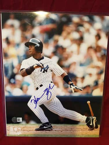 Homer Bush New York Yankees Signed Autographed 8x10 Photo