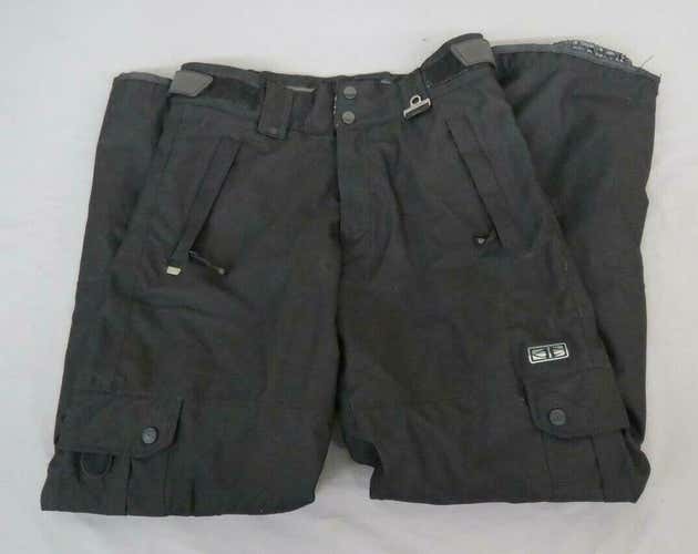 Ocean Earth Pro Series Black Cargo-Style Ski/Snowboard Pants Men's Small GREAT