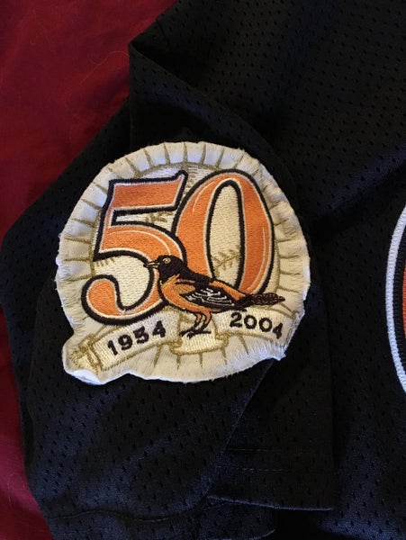 BALTIMORE ORIOLES 50th Anniversary (1954 - 2004) 4 x 4 Official Jersey  Patch