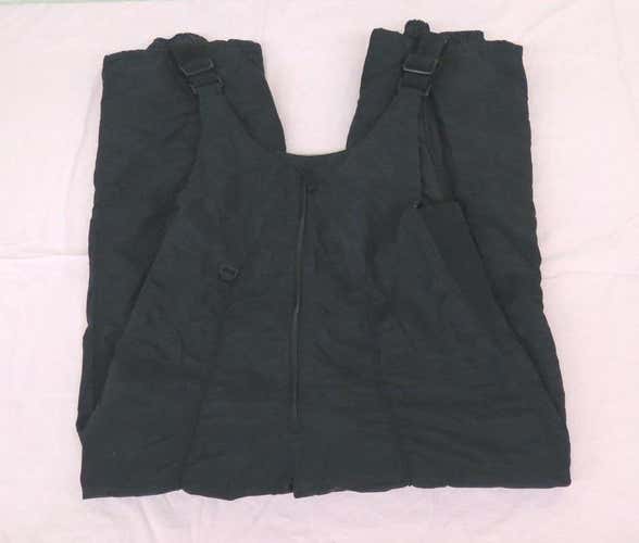 HEAD Lightly Insulated Basic Black Ski/Snow Bib Pants Youth Large Fast Shipping