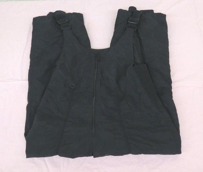 HEAD Lightly Insulated Basic Black Ski/Snow Bib Pants Youth Large Fast Shipping