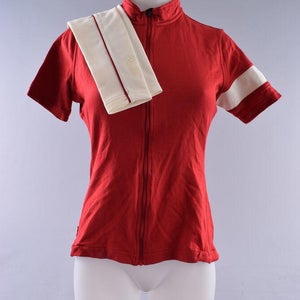 LOT of 2 Rapha Women's Classic Jersey Size 14 Red + White Arm Warmers Large
