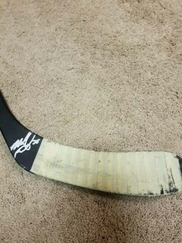 MARK FISTRIC Signed Anaheim Ducks Game Used Hockey Stick NHL COA