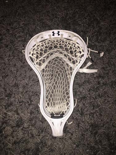 Under Armour Command Used White Lacrosse Head strung