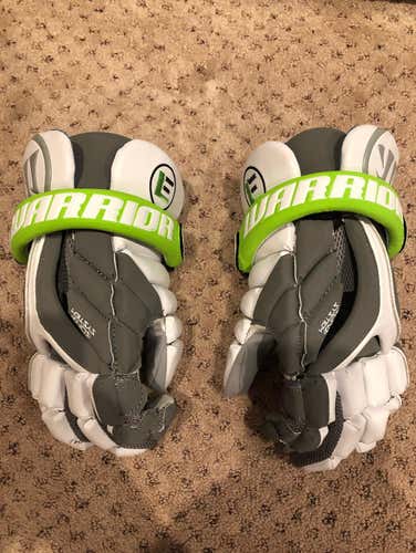 White And Gray Warrior Evo Lacrosse Gloves