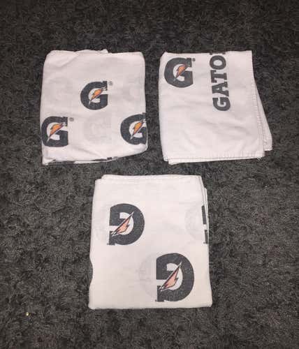 Lot Of 3 Gatorade Towel Sports Towel Used NHL