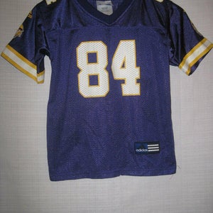 Minnesota Vikings Randy Moss Football Jersey kids boys 5/6 purple Adidas NFL