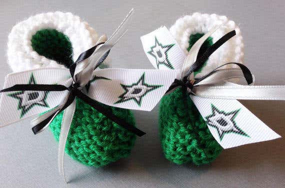 Stars Handmade Baby Booties