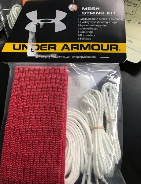 New Under Armour MESH STRINGING KIT NWT LACROSSE LAX DIAMOND