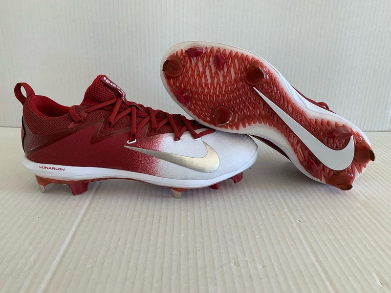 Nike React Vapor Ultrafly Elite 3 Baseball Cleats Red/White Mens 11.5  DC9907-600