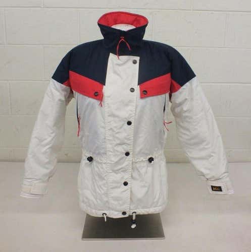 REI Fully Insulated Red White & Blue Women's Jacket Size 8 GREAT Fast Shipping
