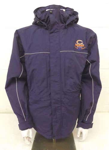 Clique Chicago Bears Miller Lite Dark Blue Hooded Jacket Men's Size Large GREAT